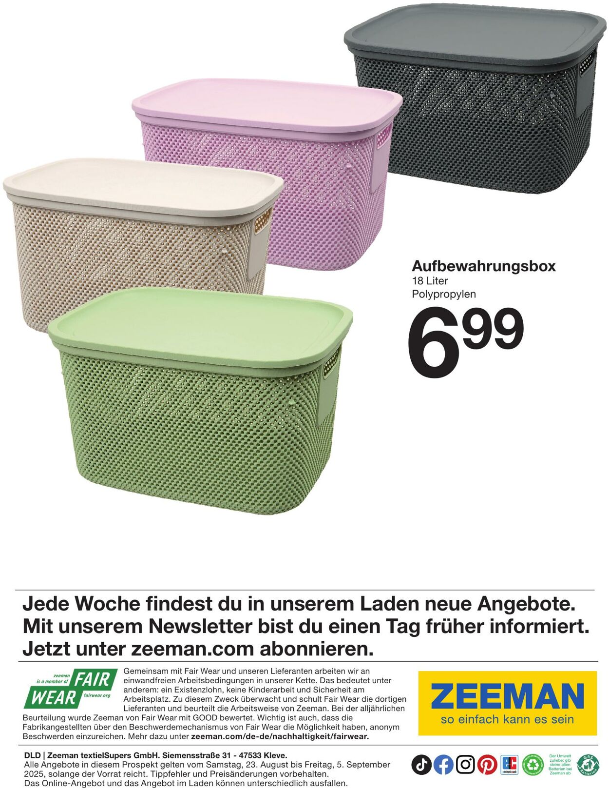 Prospekt Zeeman 25.08.2025 - 01.09.2025