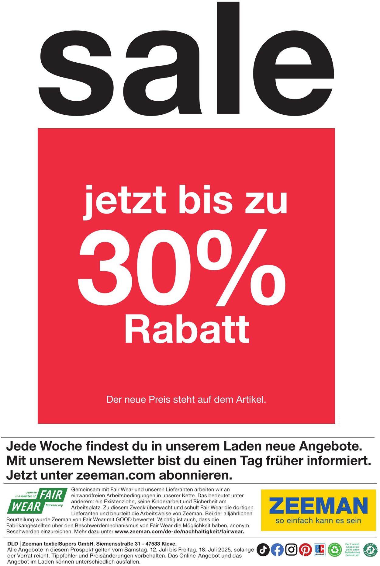 Prospekt Zeeman 13.07.2025 - 27.07.2025