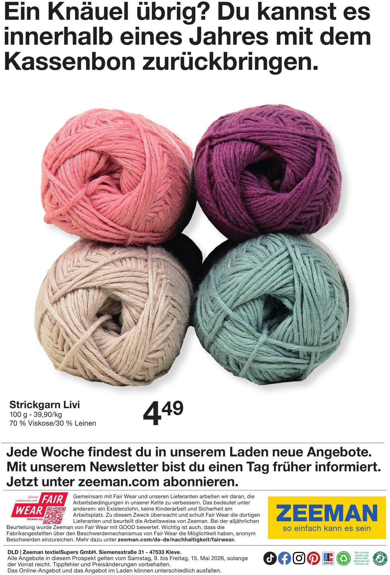 Prospekt Zeeman 10.05.2026 - 18.05.2026