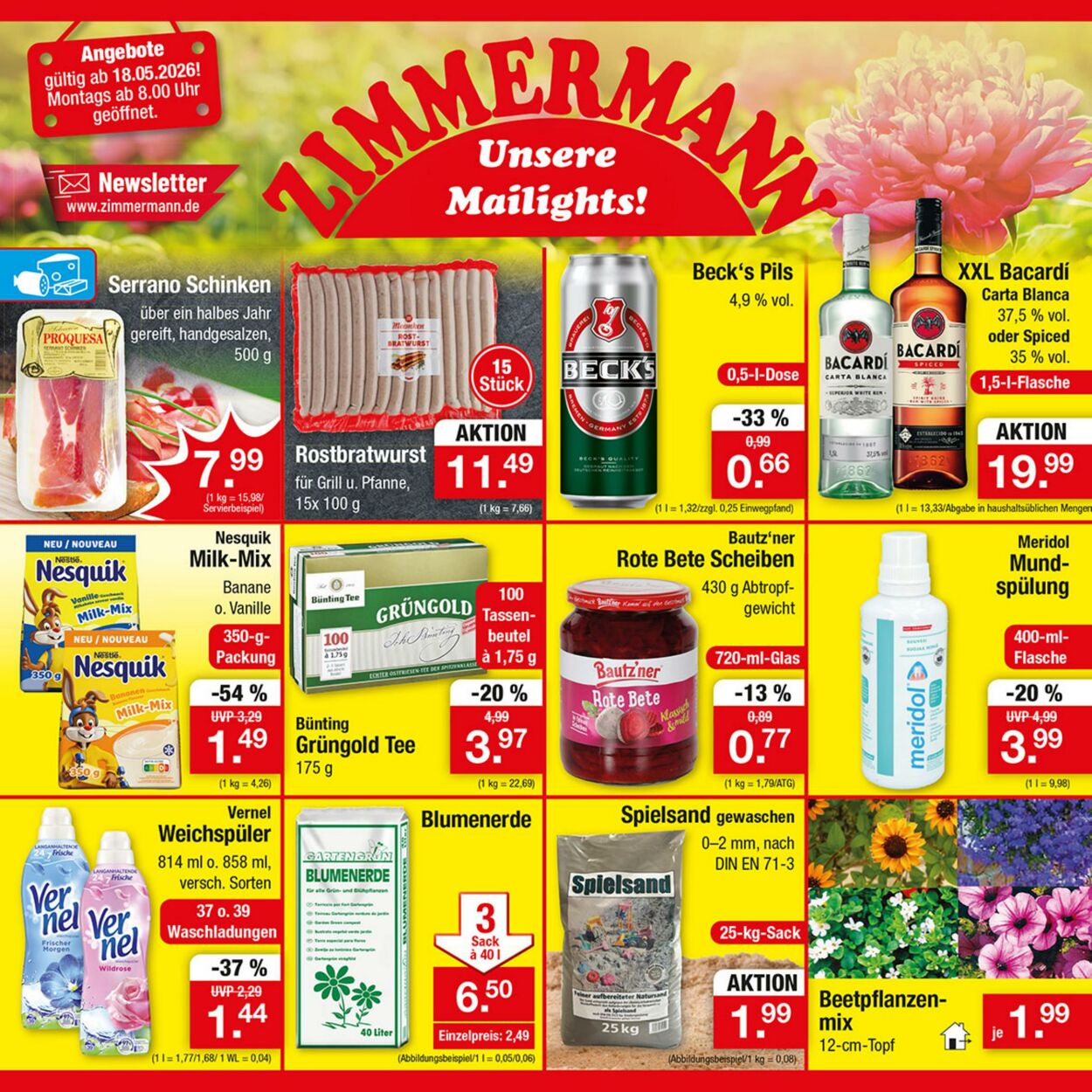 Prospekt Zimmermann 18.05.2026 - 23.05.2026