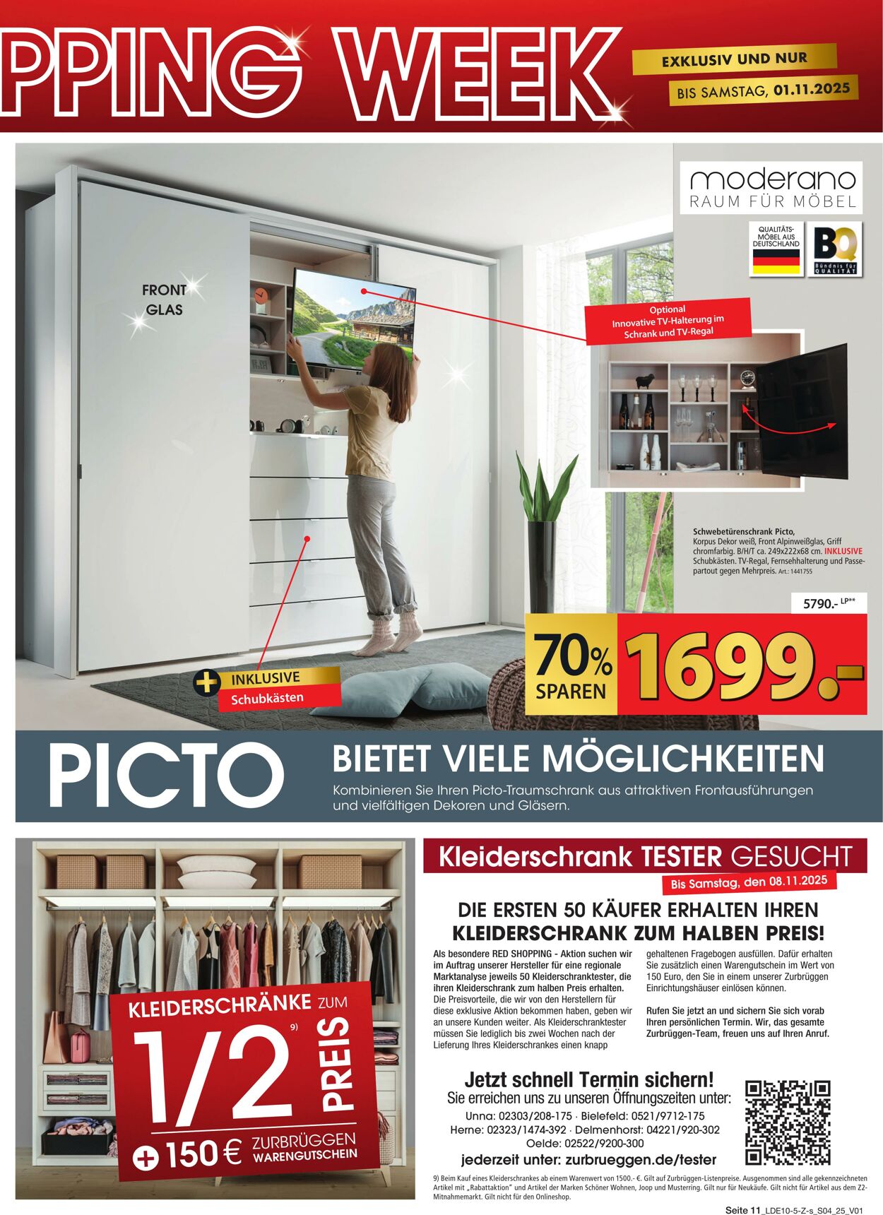 Prospekt Zurbrüggen 20.10.2025 - 01.11.2025