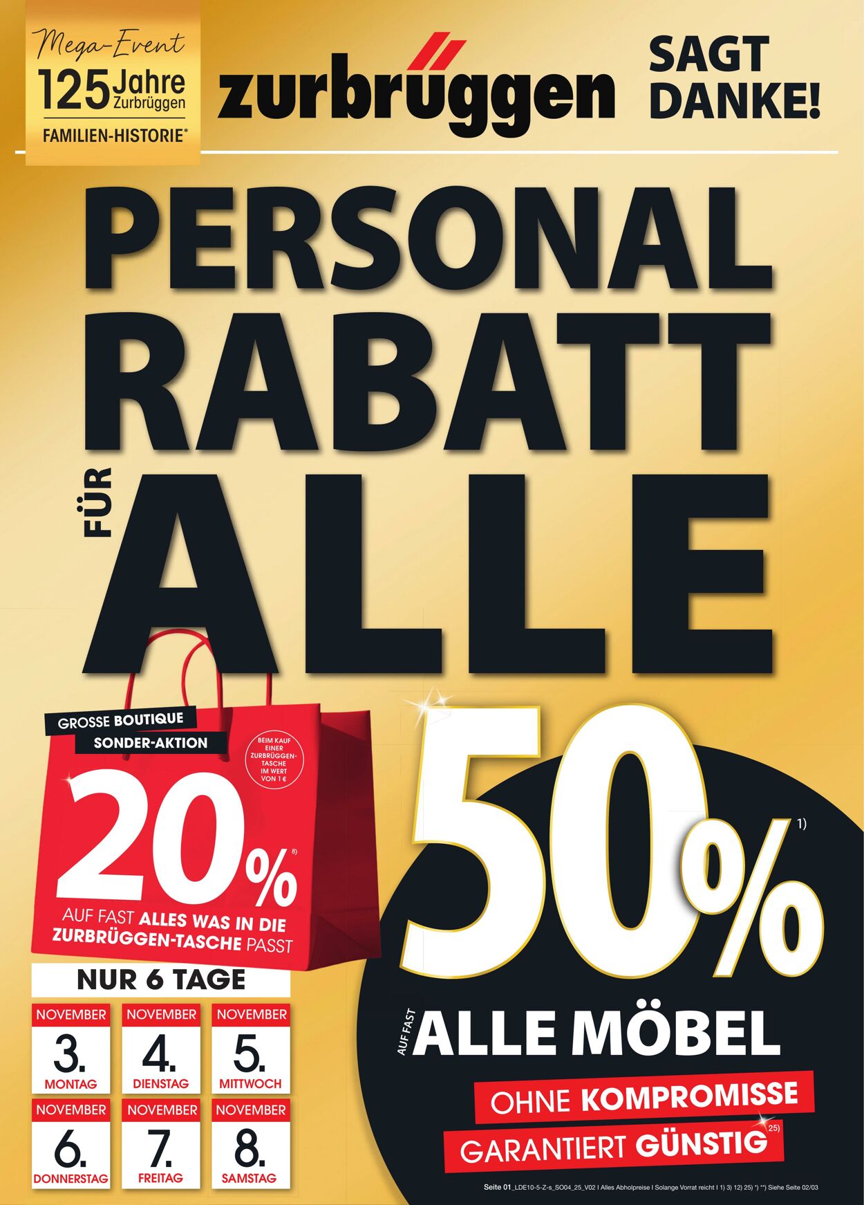 Prospekt Zurbrüggen 02.11.2025 - 08.11.2025