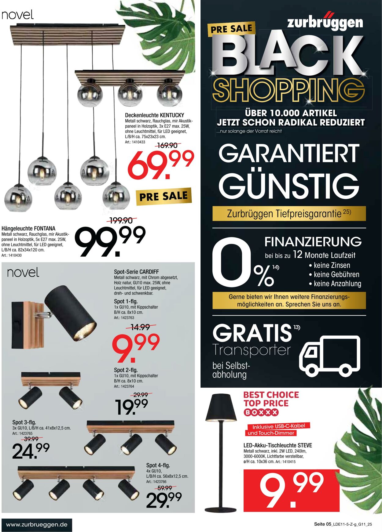 Prospekt Zurbrüggen 12.11.2025 - 22.11.2025