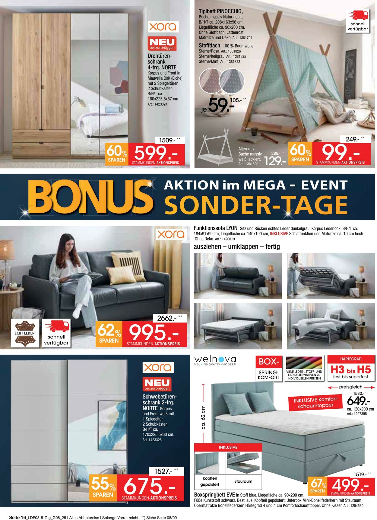 Prospekt Zurbrüggen 05.08.2025 - 23.08.2025