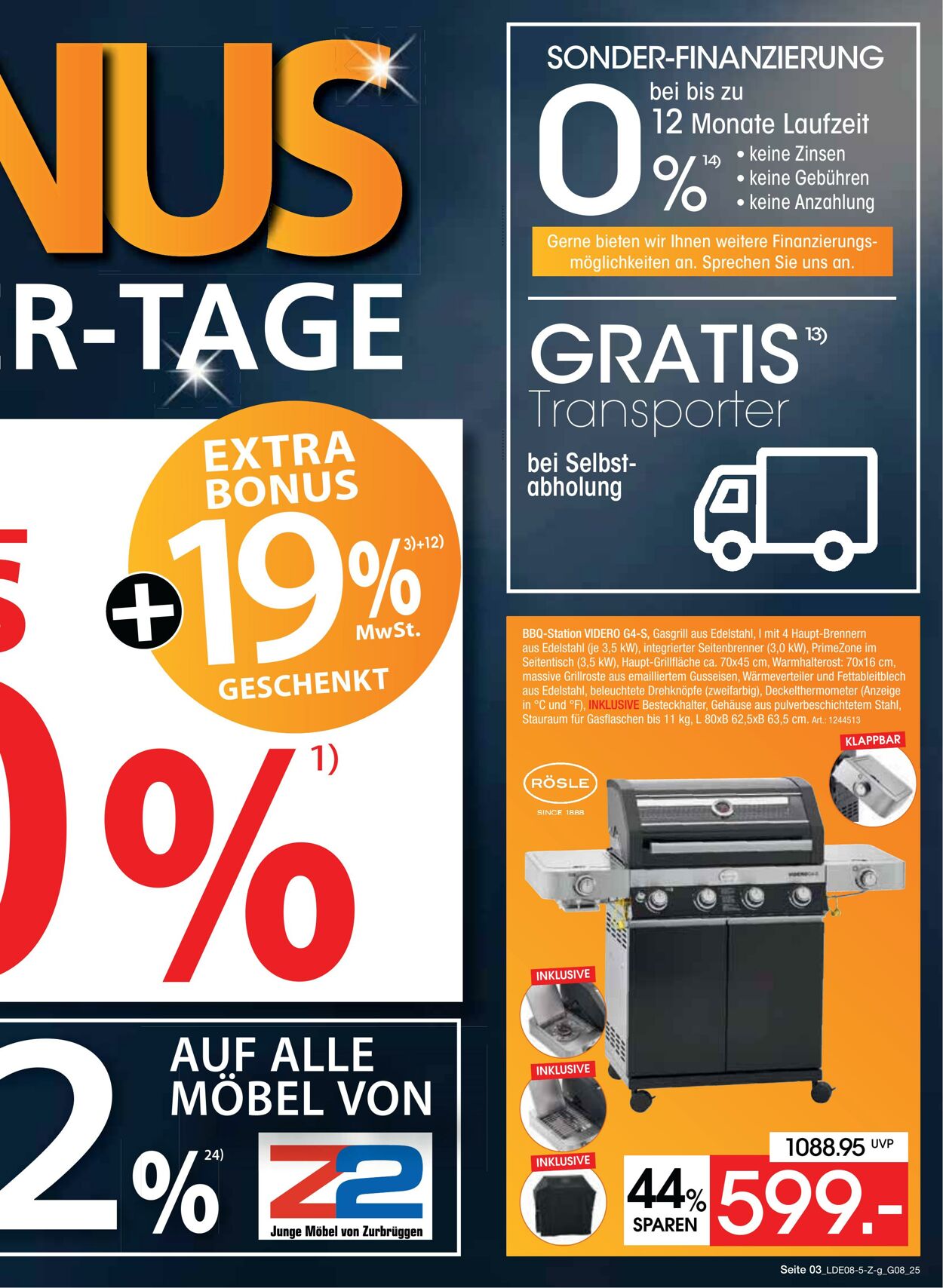 Prospekt Zurbrüggen 05.08.2025 - 23.08.2025