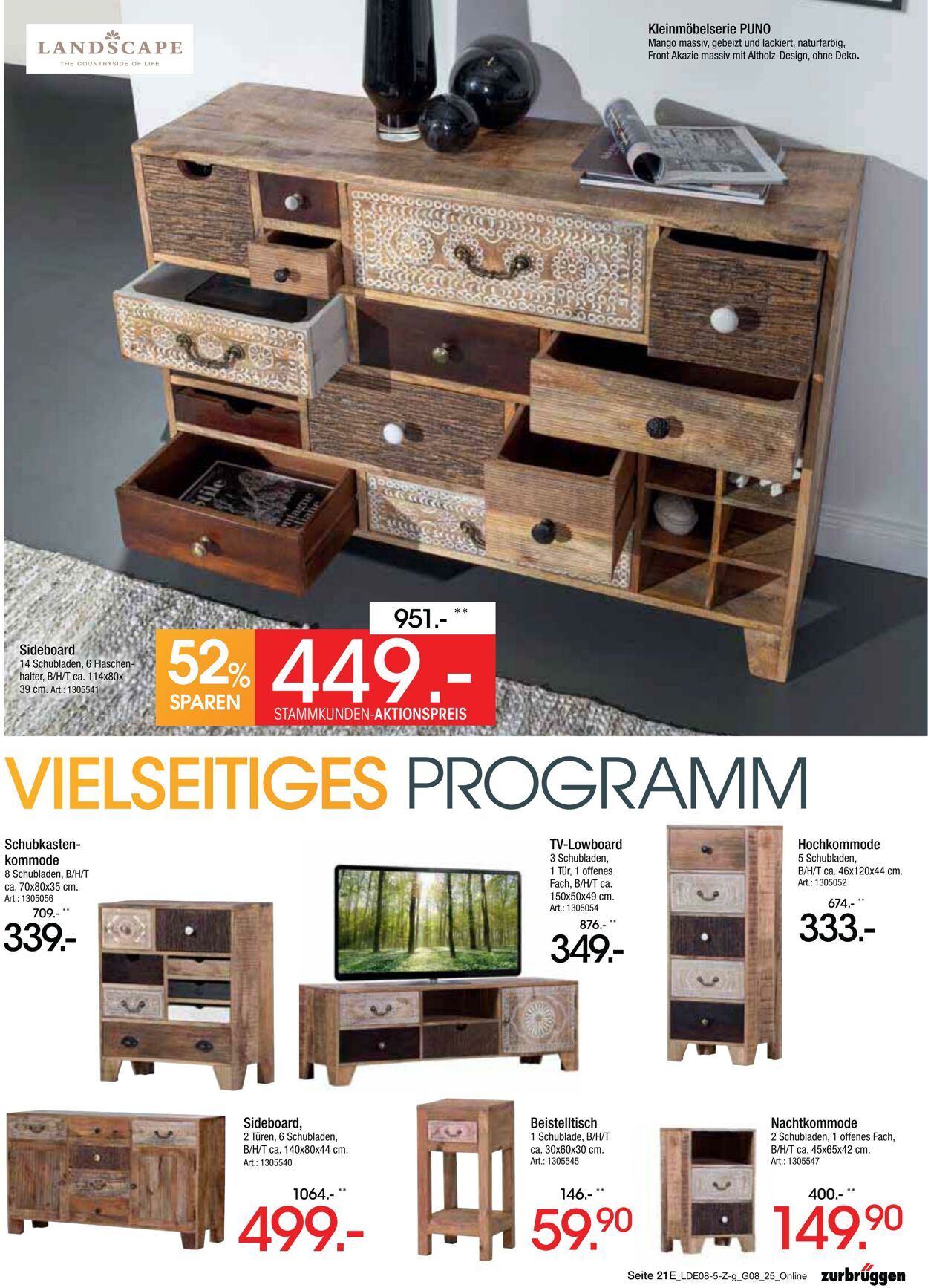 Prospekt Zurbrüggen 05.08.2025 - 23.08.2025