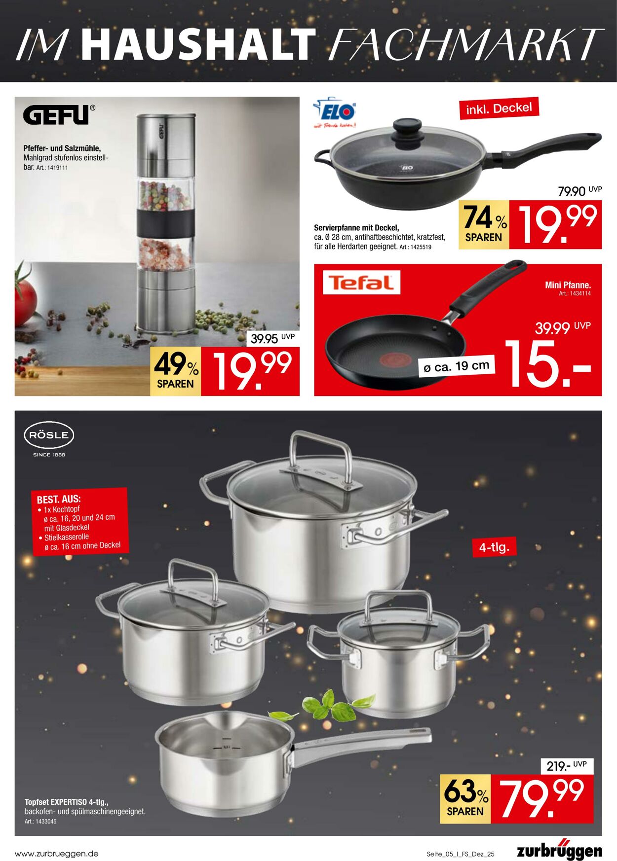 Prospekt Zurbrüggen 05.12.2025 - 26.01.2026