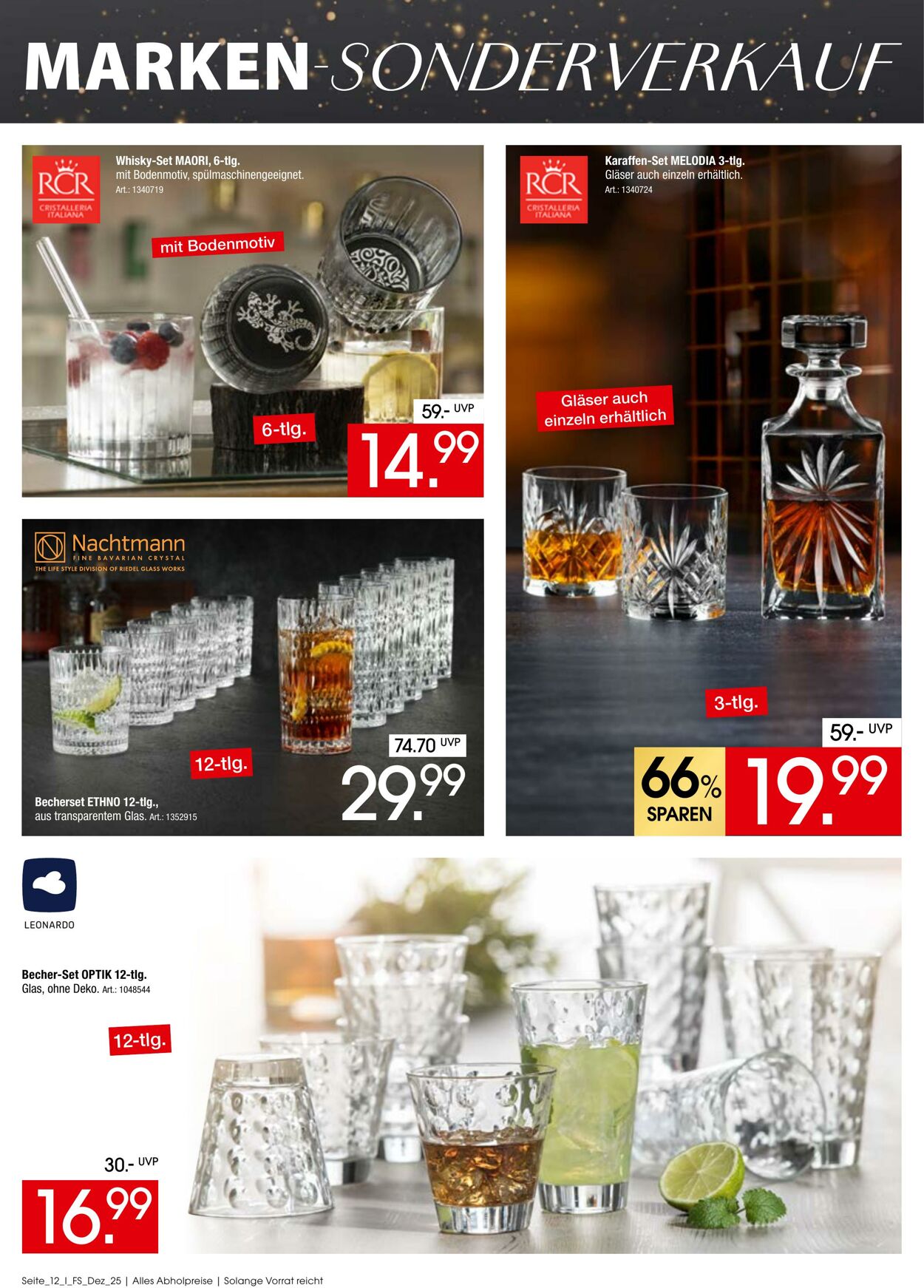 Prospekt Zurbrüggen 05.12.2025 - 26.01.2026