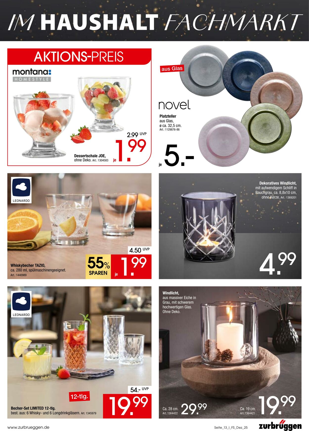 Prospekt Zurbrüggen 05.12.2025 - 26.01.2026