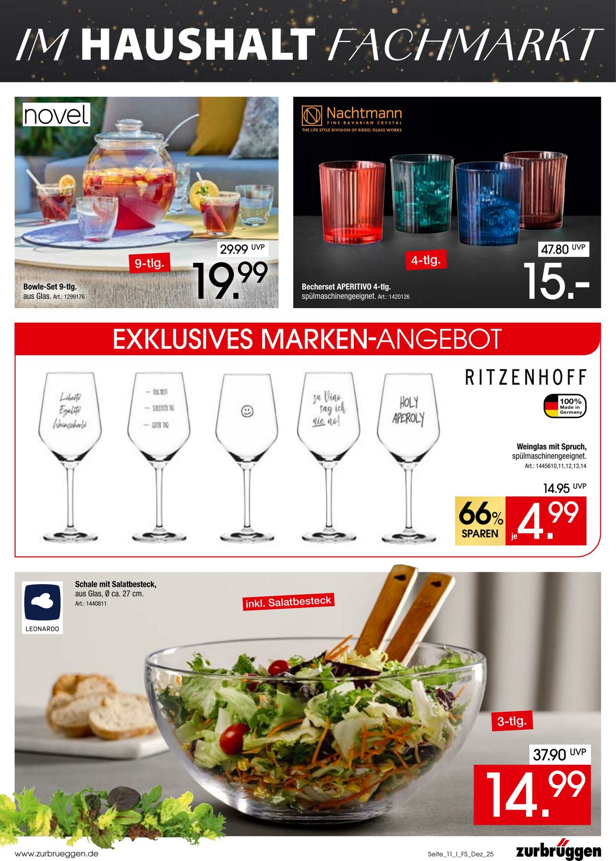 Prospekt Zurbrüggen 05.12.2025 - 26.01.2026