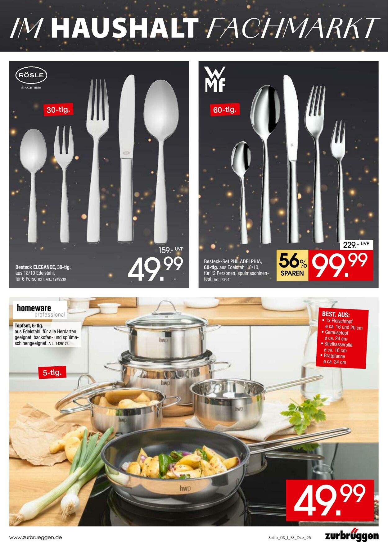 Prospekt Zurbrüggen 05.12.2025 - 26.01.2026