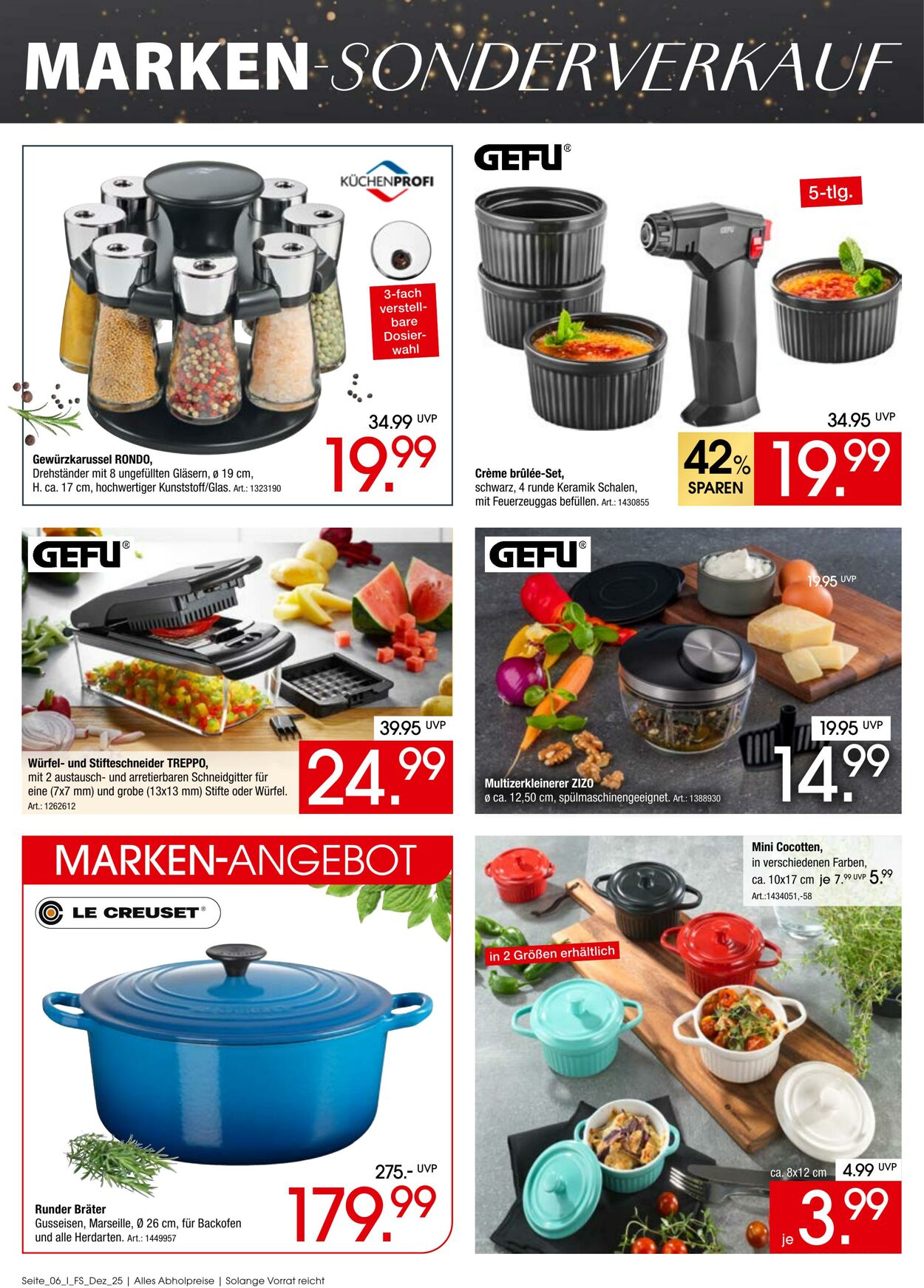 Prospekt Zurbrüggen 05.12.2025 - 26.01.2026