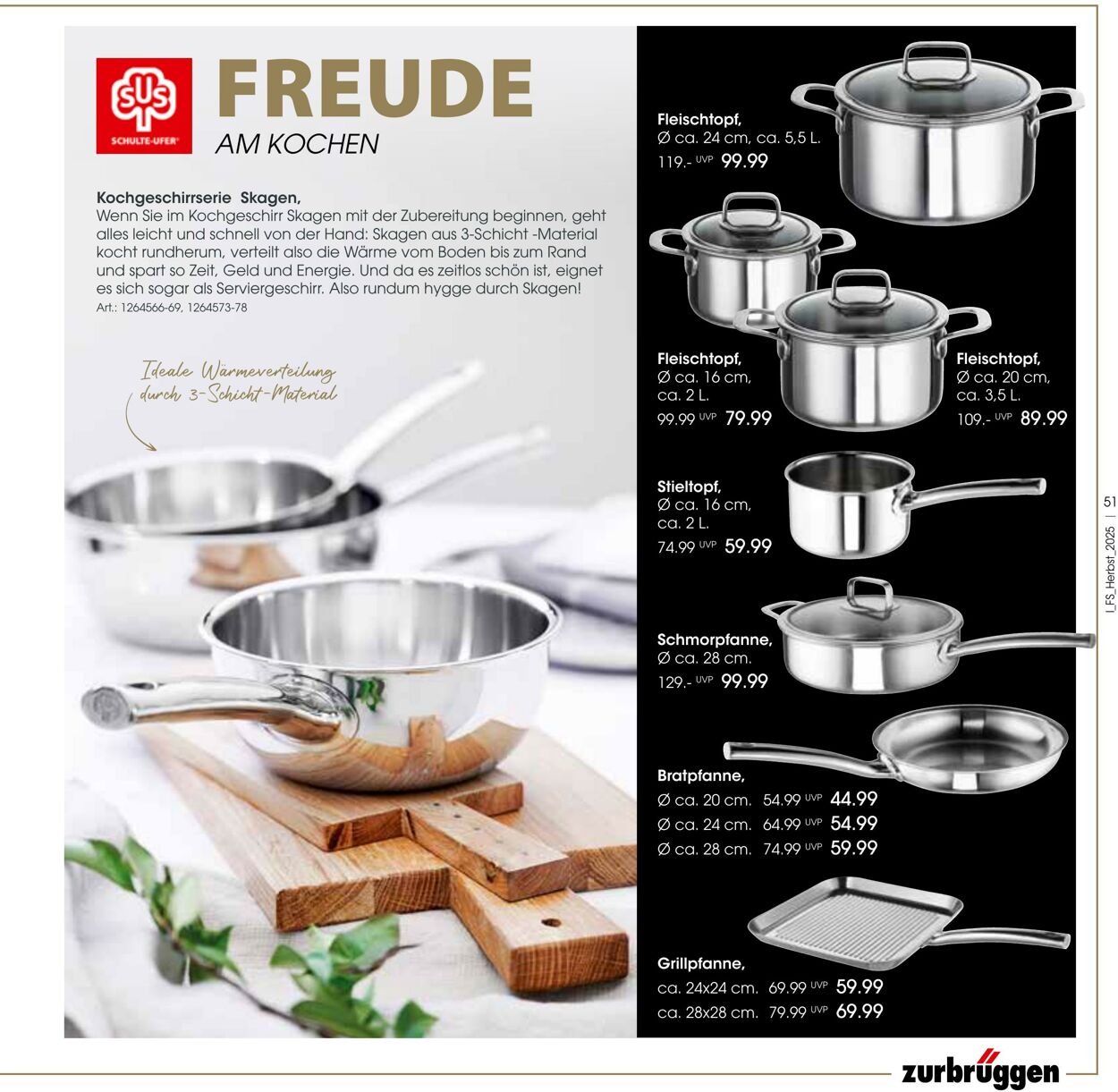 Prospekt Zurbrüggen 22.10.2025 - 31.01.2026