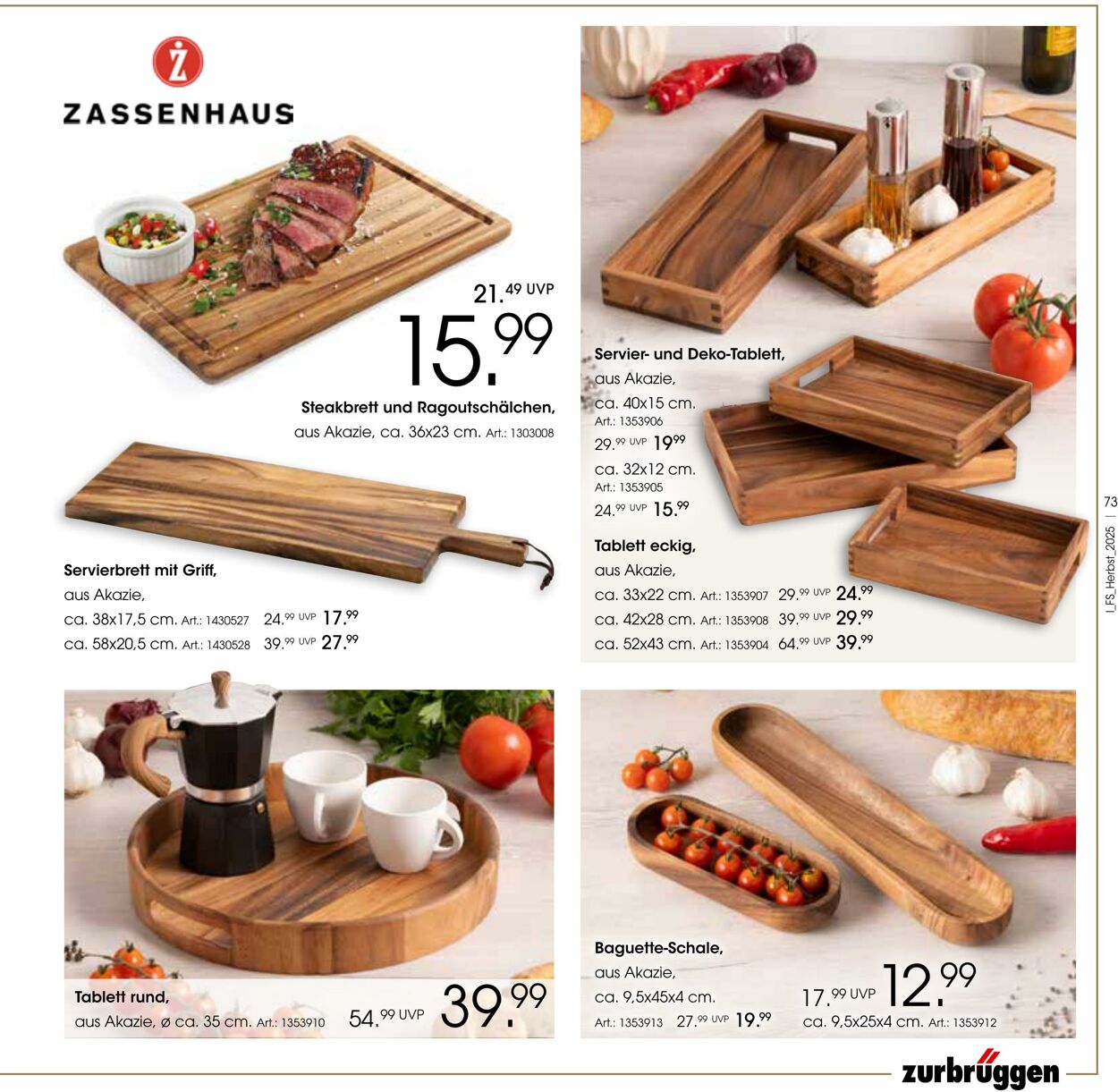 Prospekt Zurbrüggen 22.10.2025 - 31.01.2026