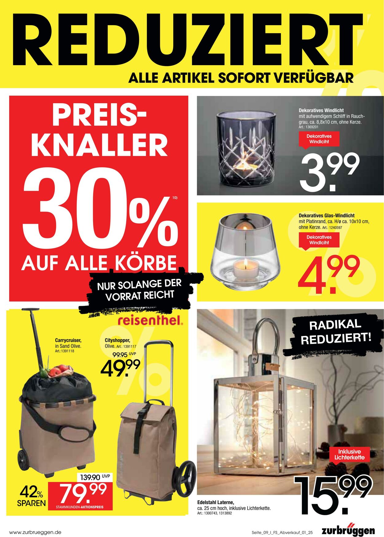 Prospekt Zurbrüggen 05.08.2025 - 31.08.2025