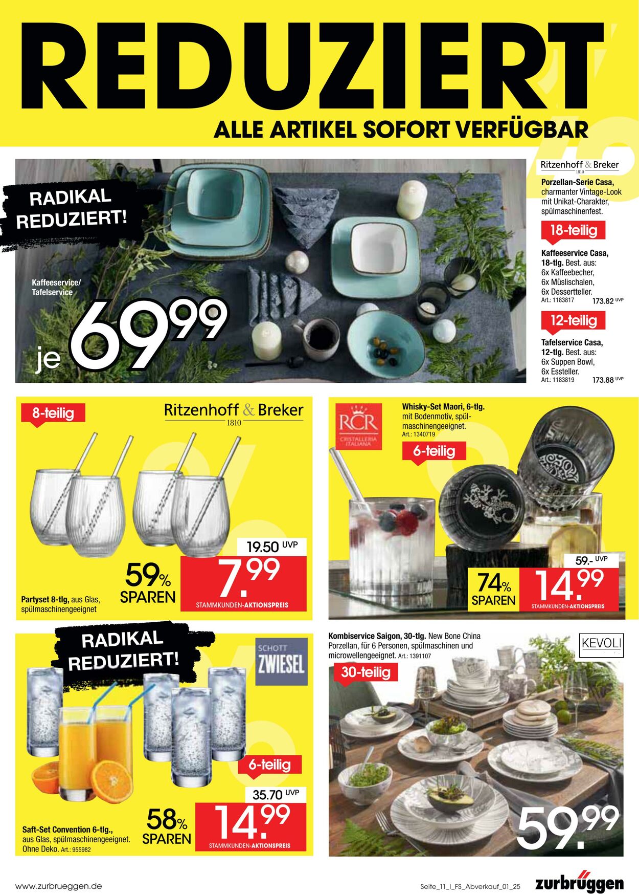 Prospekt Zurbrüggen 05.08.2025 - 31.08.2025