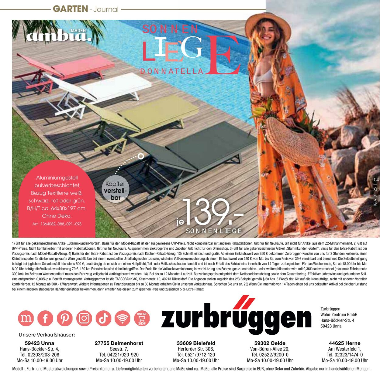 Prospekt Zurbrüggen 05.05.2025 - 31.08.2025