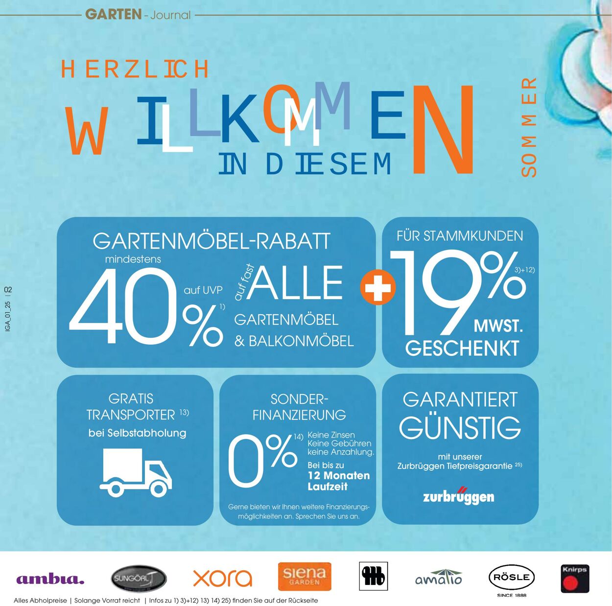 Prospekt Zurbrüggen 05.05.2025 - 31.08.2025