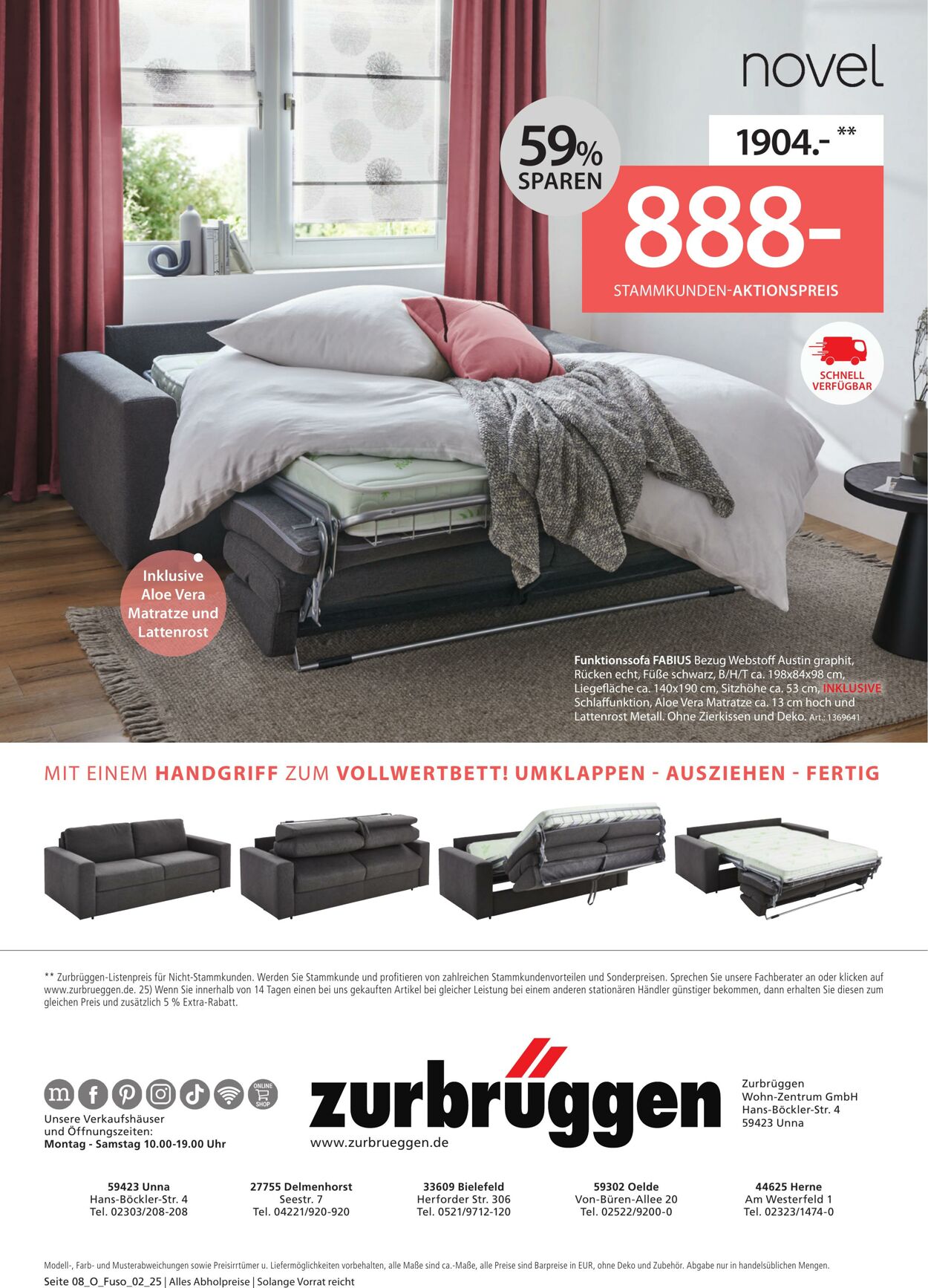 Prospekt Zurbrüggen 20.06.2025 - 31.08.2025