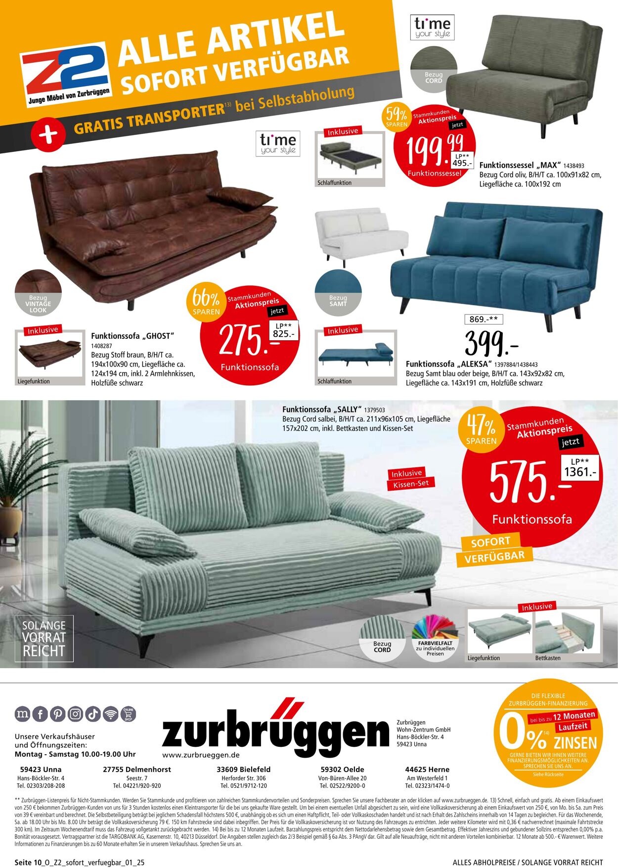Prospekt Zurbrüggen 09.12.2025 - 31.12.2025